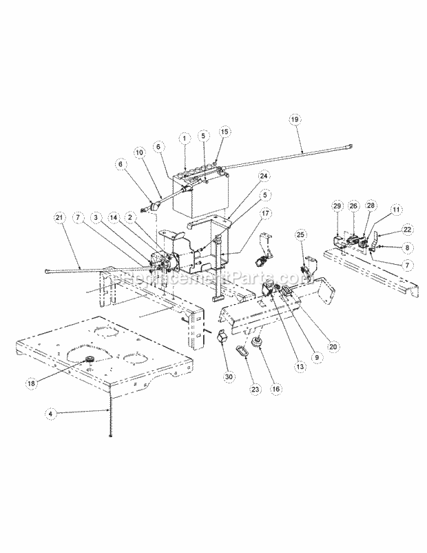 Kawasaki Electrical Assembly Diagram and Parts List for M48-KW 53AB5DBV750 Cub Cadet Sprayer